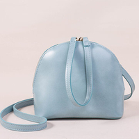 Candy Color PU Leather Mini Shell Shoulder Bag Crossbody Bag Clutch For Girl Women
