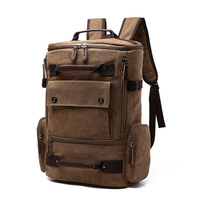Canvas Backpack Big Capacity Casual Multi-functional Travel Bag For Men