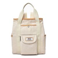 Canvas Casual White Laptop Computer School Bag Backpack