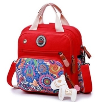 Canvas Practical Mommy Bag Multifunctional Shoulder Bag Crossbody Bag Backpack