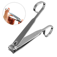 Carbon Steel Nail Clipper Fingernail Toenail Cutter Cleaner Portable Manicure Pedicure Tools