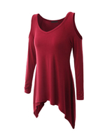 Casual Brief Off Shoulder Women Blouses