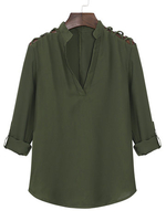 Casual Brief Women Chiffon Blouses