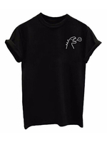 Casual Dinosaur Pattern Short Sleeve O-neck Women T-shirt