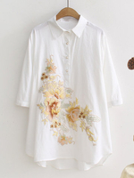 Casual Embroidery Women Blouses