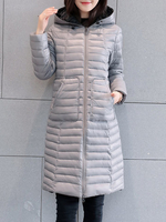 Casual Hooded Women Long Thick Jackets