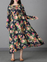 Casual Loose Floral Dresses