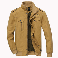 Casual Military Design Stand Collar Jackets