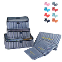 Casual Oxford 6PCS Waterproof Storage Bag Wash Bag Clothes Bag Travel Bag