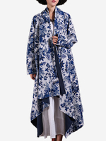 Casual Printed Asymmetrical Women Coats