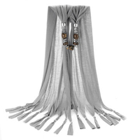 Casual Silk Cotton Gemstone Pendant Necklace for Women