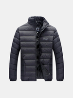 Casual Stand Collar Lightweight Thin Duck Down Jacket Warm Jacket For Men