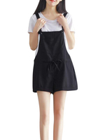 Casual Strap Pockets Jumpsuits Shorts For Women