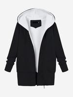 Casual Women Hooded Thicken Warm Outwear Jacket Coat