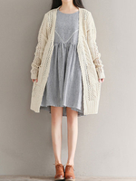 Casual Women Knitted Coats