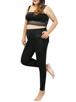Casual Women Solid High Waist Stretch Thicken Pencil Pants