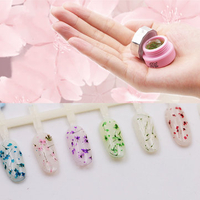 CHE GEL 6 Colors Natural Dried Flowers UV Gel Polish Lasting Soak Off Nail Varnish Lacquer