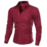 Checked Long Sleeve Plus Size Shirt