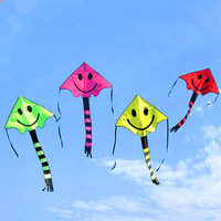 Child Toy Kite Four Color Smile Angel Smiley Kite Smiley Sports Beach Kite 76cm * 167cm