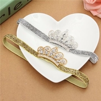 Children Baby Girl Tiara Sparkly Toddler Crystal Crown Headband Headdress Headpiece