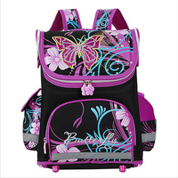 Children Orthopedic Backpack Girls Butterfly Schoolbag Students Waterproof Large Capacity Bag