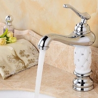 Chrome Single Lever Bathroom Basin Vessel Sink Antique Faucet Hot Cold Mixer Tap