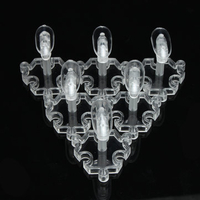 Clear Nail Art Display Tips Holder Manicure Tools Swatches Board