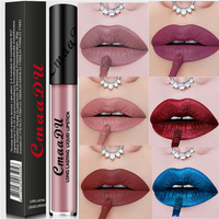 Cmaadu 16 Colors Matte Lip Gloss Makeup Lipstick Sexy Sequin Waterproof Long Lasting Cosmetic