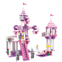 COGO Girl Series 13264 Castle Fun Park 362 Pcs Building Block Sets Bricks Toys Best Gift for Girls