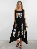Color Block Printed Sleeveless Dress