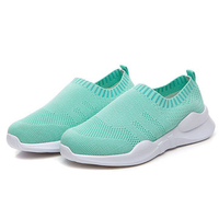 Colorful Mesh Woven Breathable Slip On Casual Trainers