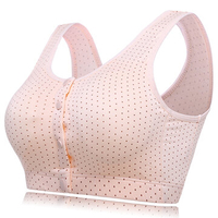 Comfortable Front Button Crop Top Bra