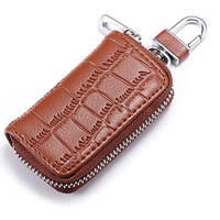 Composite Leather Key Holder Crocodile Print Wallet Key Case For Women Men