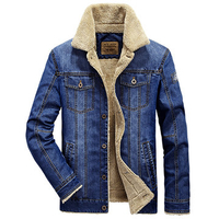 Cotton Lapel Collar Solid Denim Jackets