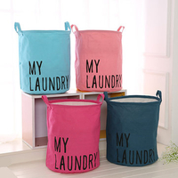 Cotton Linen Laundry Cloth Storage Basket