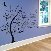 Creative Photo Frames Trees Wall Stickers DIY Wall Paper For Home Decoration