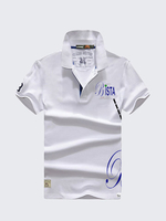 Customized Version Mens Summer Breathable Turn-down Collar Short Sleeve Casual Polo Shirt