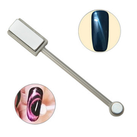 DANCINGNAIL Dual Head Magnetic Cat Eyes Round Thick Magnet Board UV Gel Polish Manicure Tool