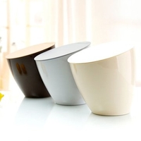 Desktop Bevel Mini Dustbin Storage Bins Trash Can Brief Junk Waste Holder Bucket Wastebaskets