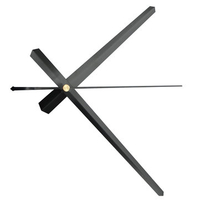 DIY Black / White Flowers Mirror Pointer Wall Clock Needle Large Modern