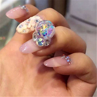 DIY Nail Art Decoration Japanese Style DIY Crystal Injection Hollow Ball Decor
