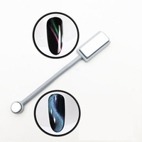 Double Head Magnet Magnetic Plate Board 3D Cat Eye Effect UV Gel Polish Manicure Tool