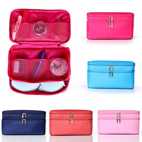 Double-layer Nylon Waterproof Travel Light Storage Bag Underwears Bags Cosmetic Wash Bag