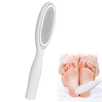 Double-sided Foot File Flat Stainless Steel Peeling Callus Pedicure Rub Feet Tools