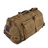 Dual-Use Canvas Bucket Backpack