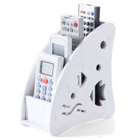 Eco-friendly Plastic Wood TV Air Conditioner Remote Control Holder Home Office Sundries Storage Case