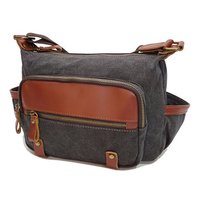 Ekphero Genuine Leather Shoulder Bags Front Pockets Crossbody Bags Vintage Messenger Bags