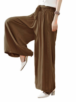 Elastic Waist Wide Leg Pants