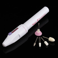 Electric Mini Nail Drill Pen Kit Pedicure Machine File Polishing Grinding Buffing Wheel Manicure