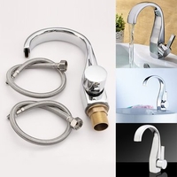 Elegant Single Handle Bathroom Basin Mixer Tap Chrome Brass Sink Faucet 1 Hole